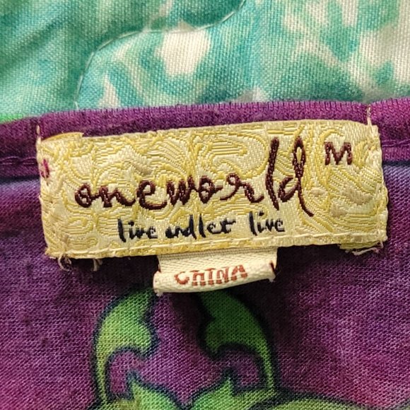 One World Live & Let Live Patterned Shirt - Picture 6 of 6